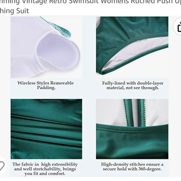 Smismivo Tummy Control Halter One Piece
Slimming Retro Swimsuit Ruched Size S - Picture 10 of 10